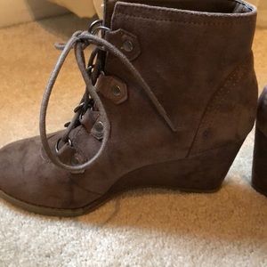 Wedge booties